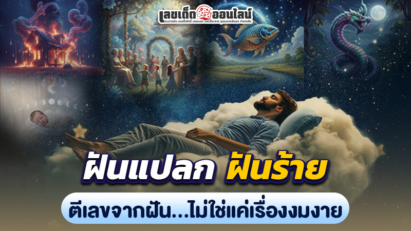 รูปภาพตีเลขจากฝันไม่ใช่เรื่องงมงายของ lekdedonline