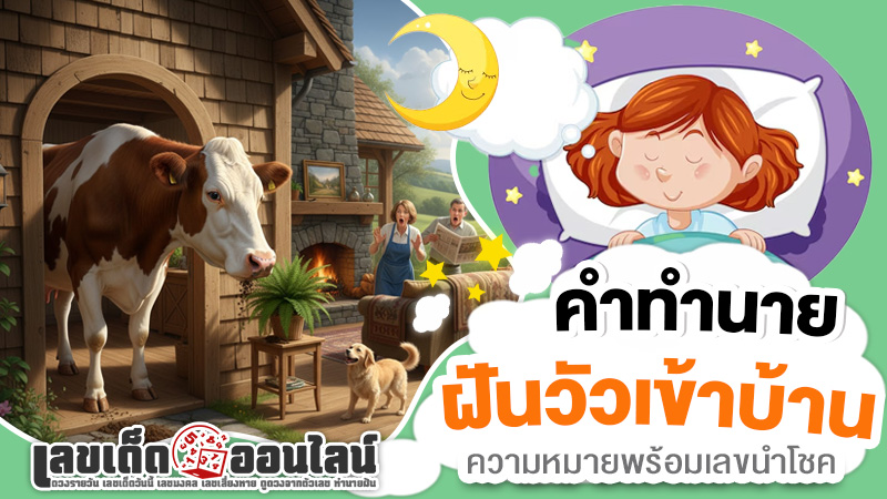 รูปภาพตีความหมายเลขเด็ดฝันเลี้ยงวัวของ lekdedonline